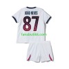 Fotballdrakt Paris Saint-Germain Joao Neves 87 Barn Bortetrøye 2026-2027 Kortermet